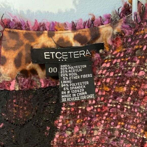 Et Cetera Boucle and Lace Dress, 00- runs bigger! Like a Small. Beautiful - Picture 8 of 10